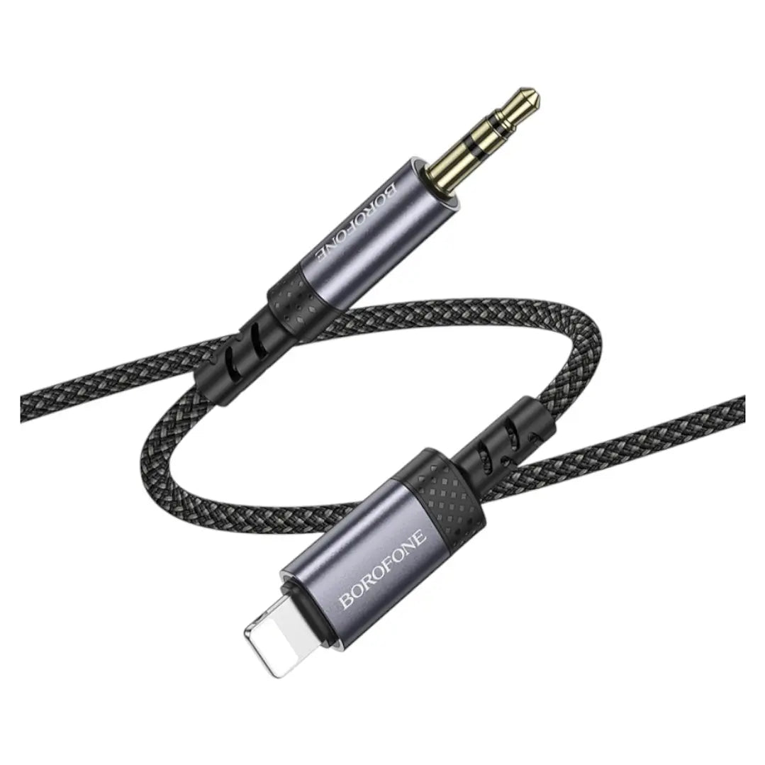 Cable Borofone Auxiliar 3.5mm Para Lightning Bl24 Negro