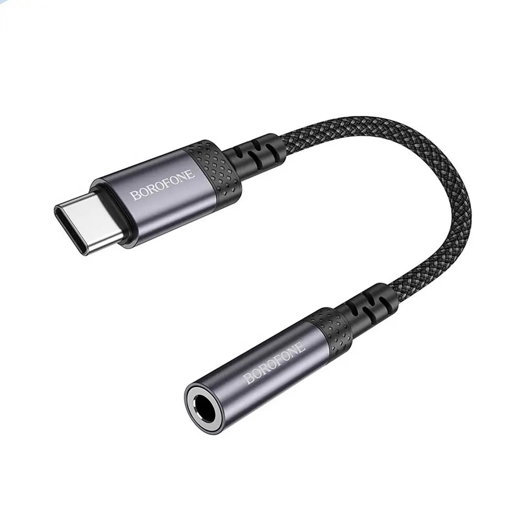 Cable Tipo C a Jack 3.5mm Borofone Bv24 Negro