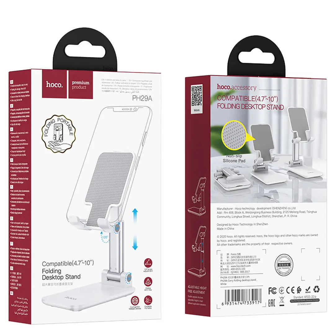 Soporte Escritorio Para Smartphone Tablet Hoco Ph29 Blanco – imagen 3