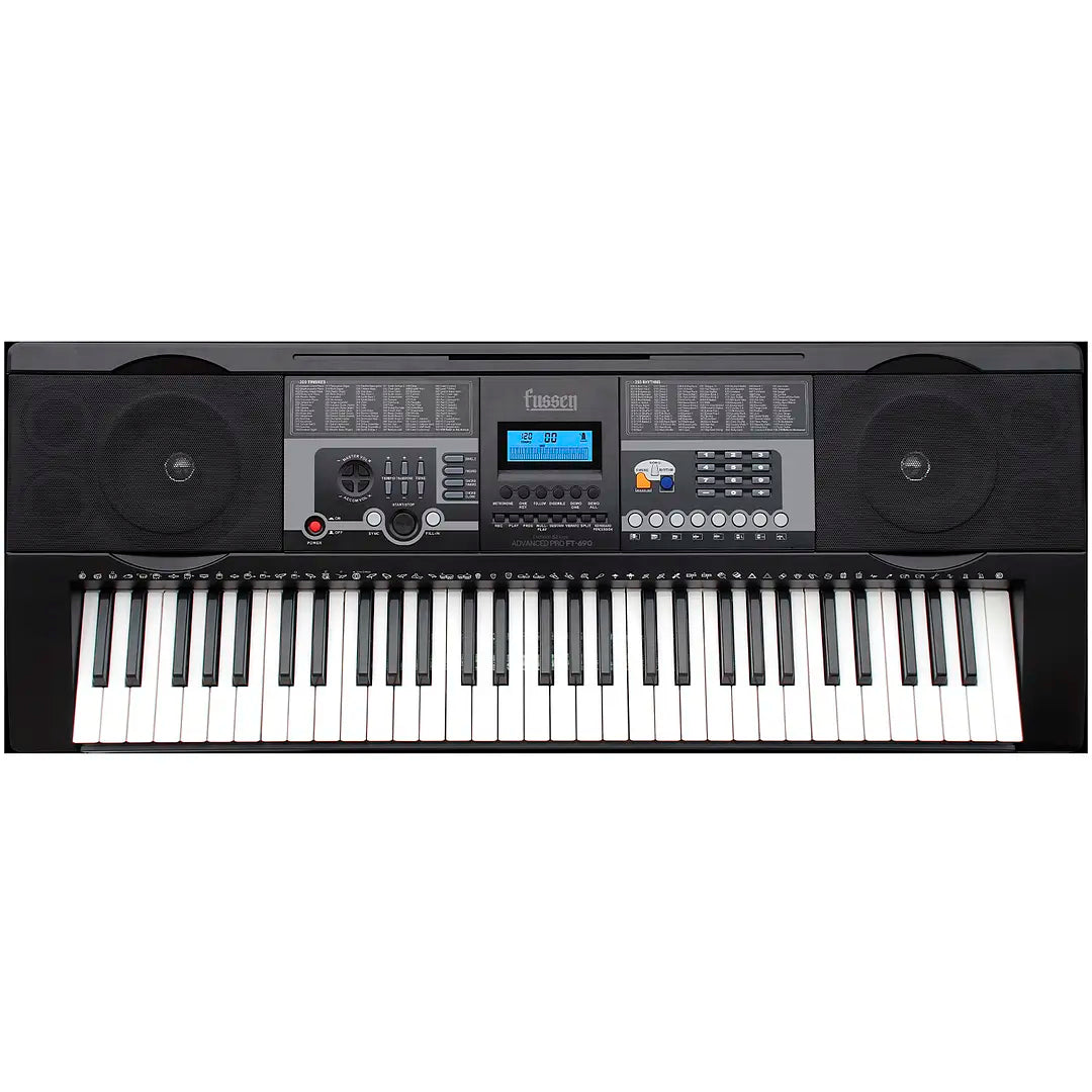 Teclado Electrico Advanced 61 Teclas FT690 Fussen Color Negro