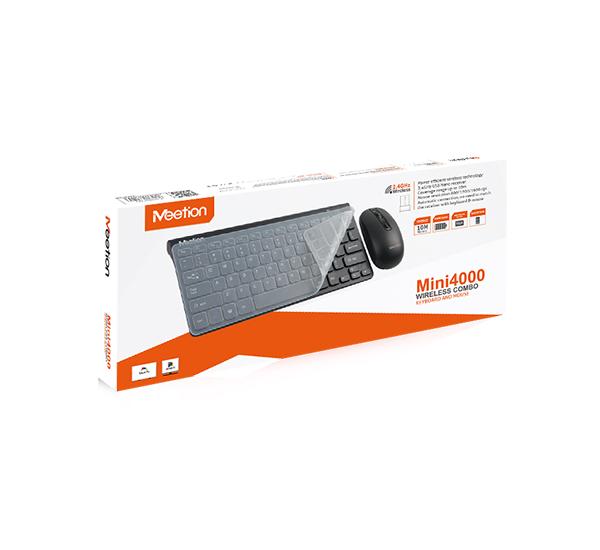 Kit Teclado + Mouse Inalámbrico Meetion Mini Mt-4000 Español Negro – imagen 2