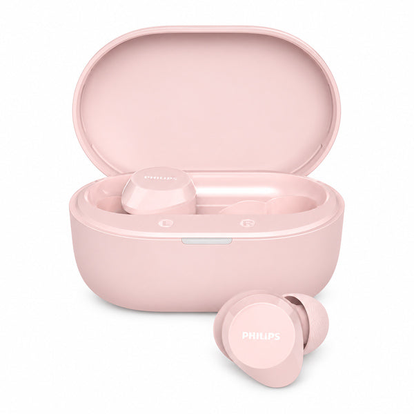 Audífonos Bluetooth True Wireless Philips TAT1300PK Dynamic Bass Rosado
