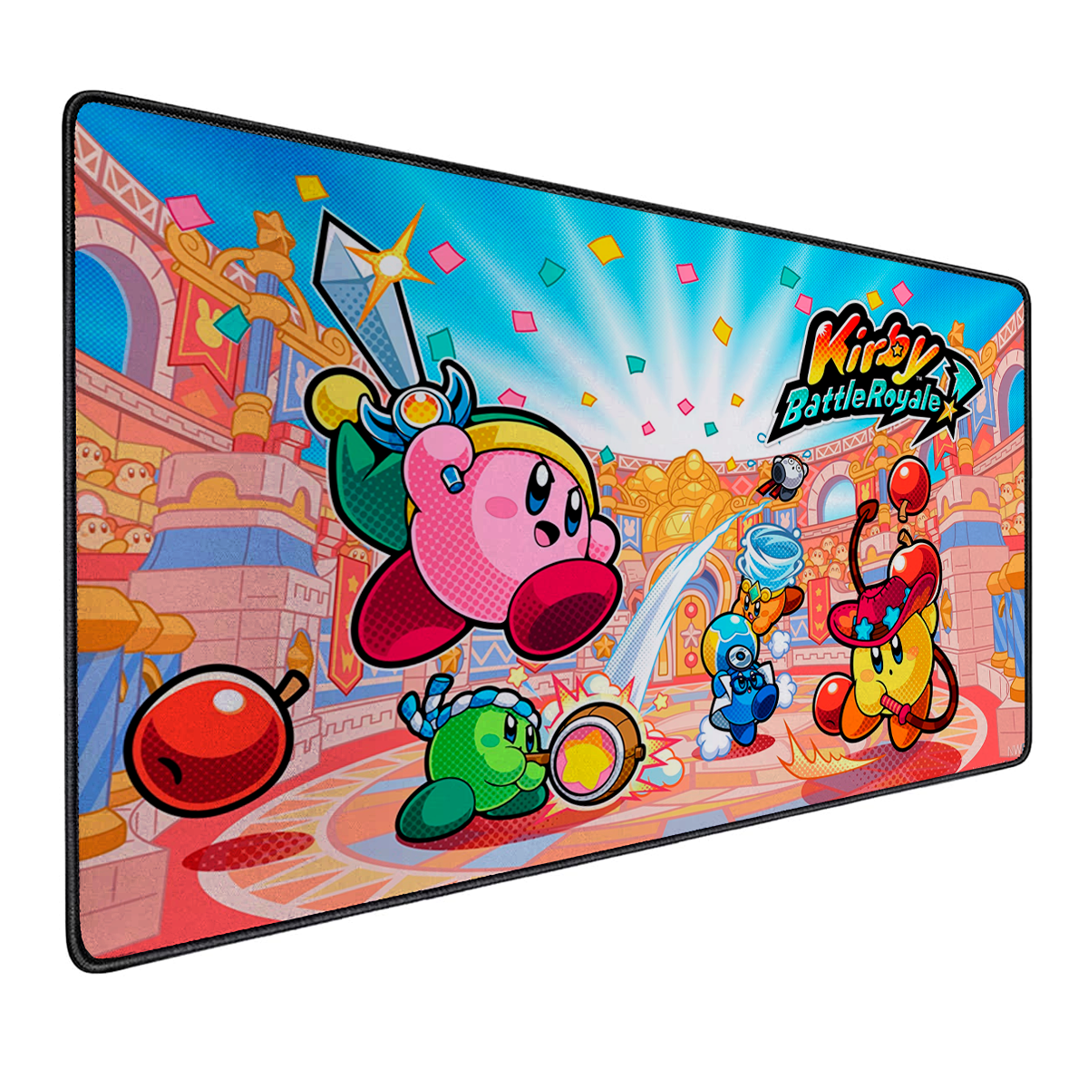 Mousepad Gamer Antideslizante 90x40 Diseño Kirby Battle Royal