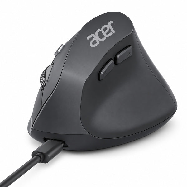Mouse Vertical Ergonómico Inalámbrico Acer Omr241 Recargable 1600 DPI