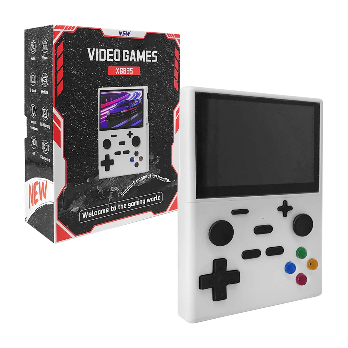 Consola Retro Portatil Xgb35 2000 Juegos Incluidos Snes Ps1 N64 Sega