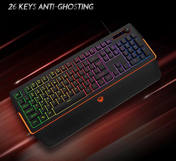 Teclado Gamer Meetion MT-K9520 Rgb Español Negro – imagen 2