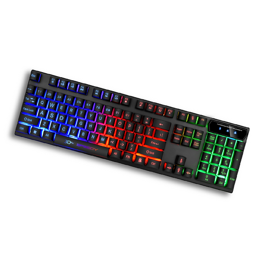Teclado Gamer 3DFX Membrana Speedy Español 9080 Negro