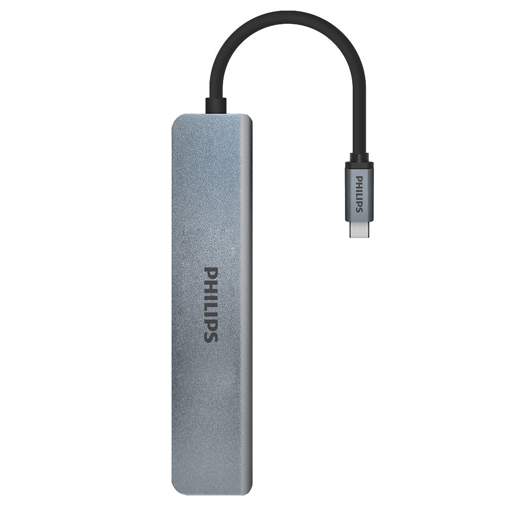 Adaptador Hub Usb Tipo C 7 en 1 Hdmi Usb 3.0 Micro SD Philips – imagen 2
