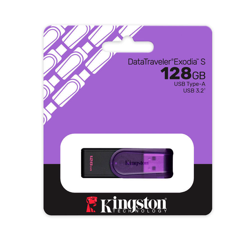 Pendrive Kingston Exodia S 128GB Púrpura