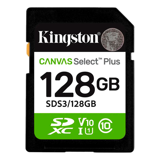 Memoria Tarjeta Sd Kingston Canvas Select Plus 128 Gb Clase 10