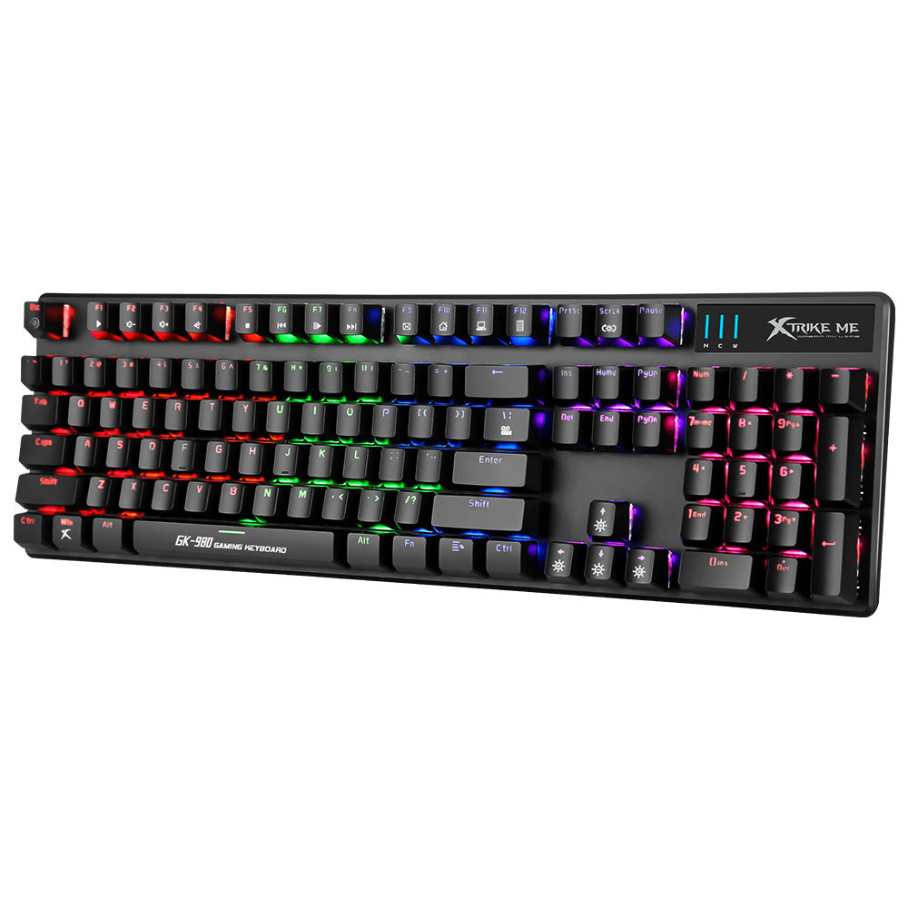 Teclado Gamer Mecanico Xtrike me Gk980 Iluminado Switch Azul – imagen 5