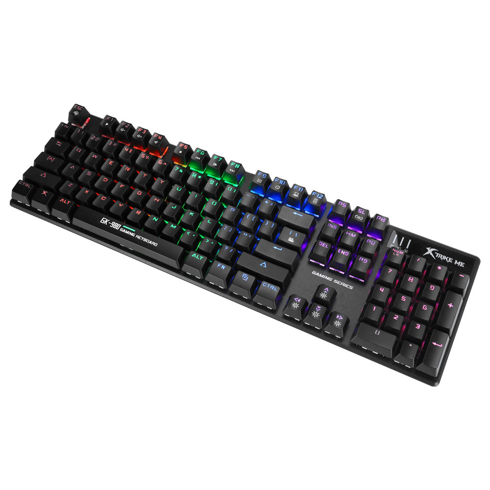 Teclado Gamer Mecanico Xtrike me Gk980 Iluminado Switch Azul – imagen 2