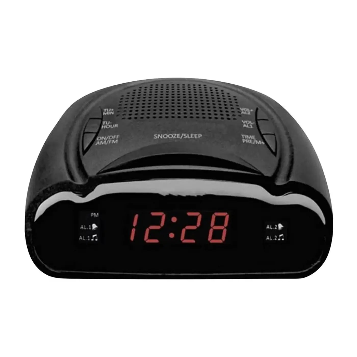 Radio Reloj Despertador Audiopro Fm Led Ap02288 Negro