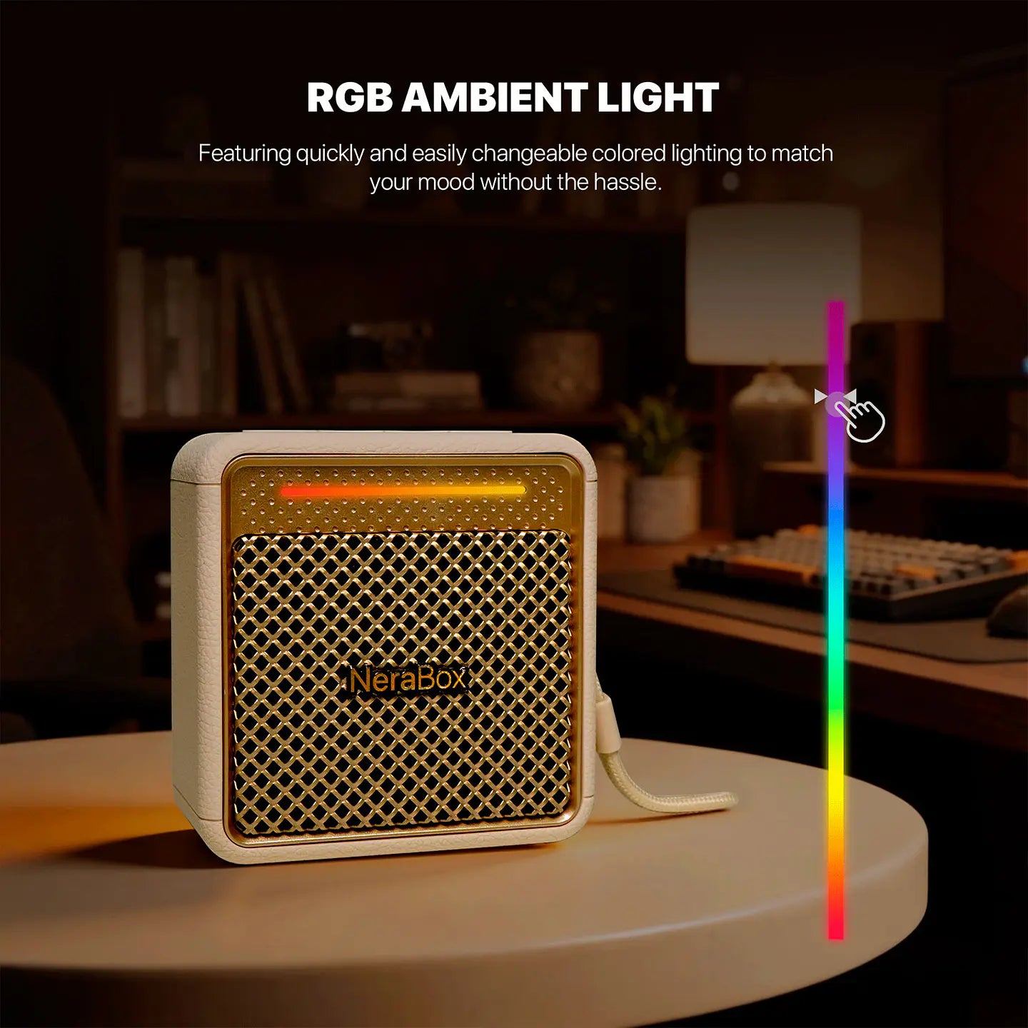 Parlante Bluetooth Fantech Bs164 Nerabox 10w Hifi Beige – imagen 2