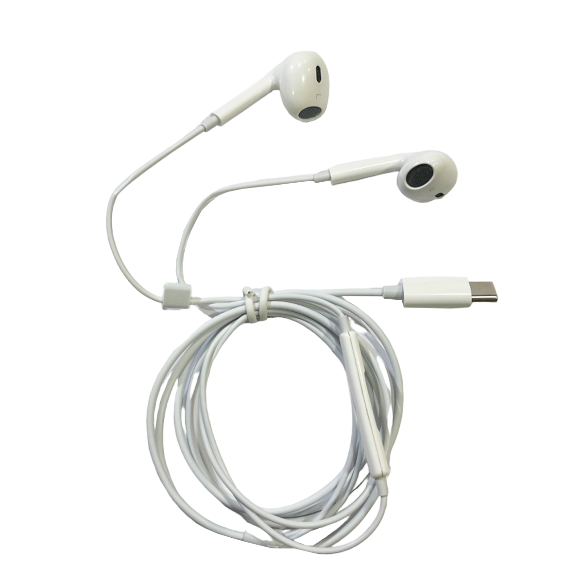 Audifonos In Ear Tecmaster Hi-fi Conector Tipo C Blanco – imagen 2