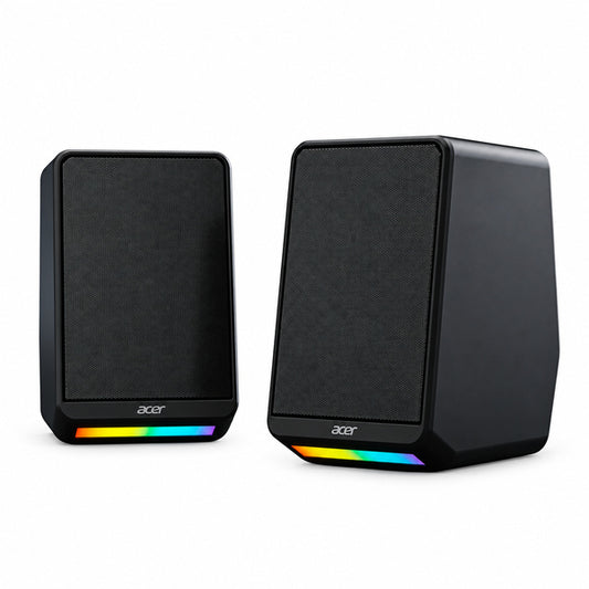 Parlantes PC Acer OSK237 Estéreo 2.0 USB + Jack 3.5 mm Negro