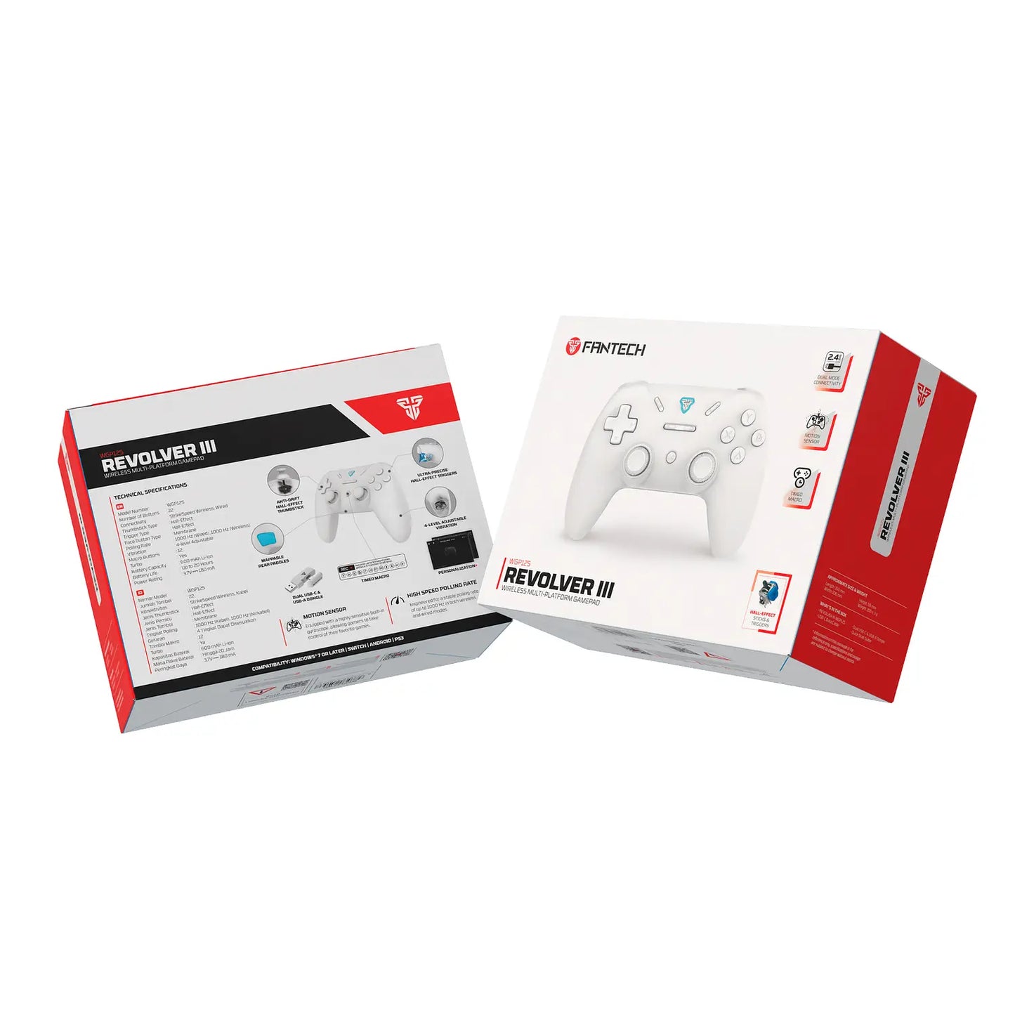 Control Joystick Inalambrico Fantech Revolver III Wgp12s Blanco – imagen 4