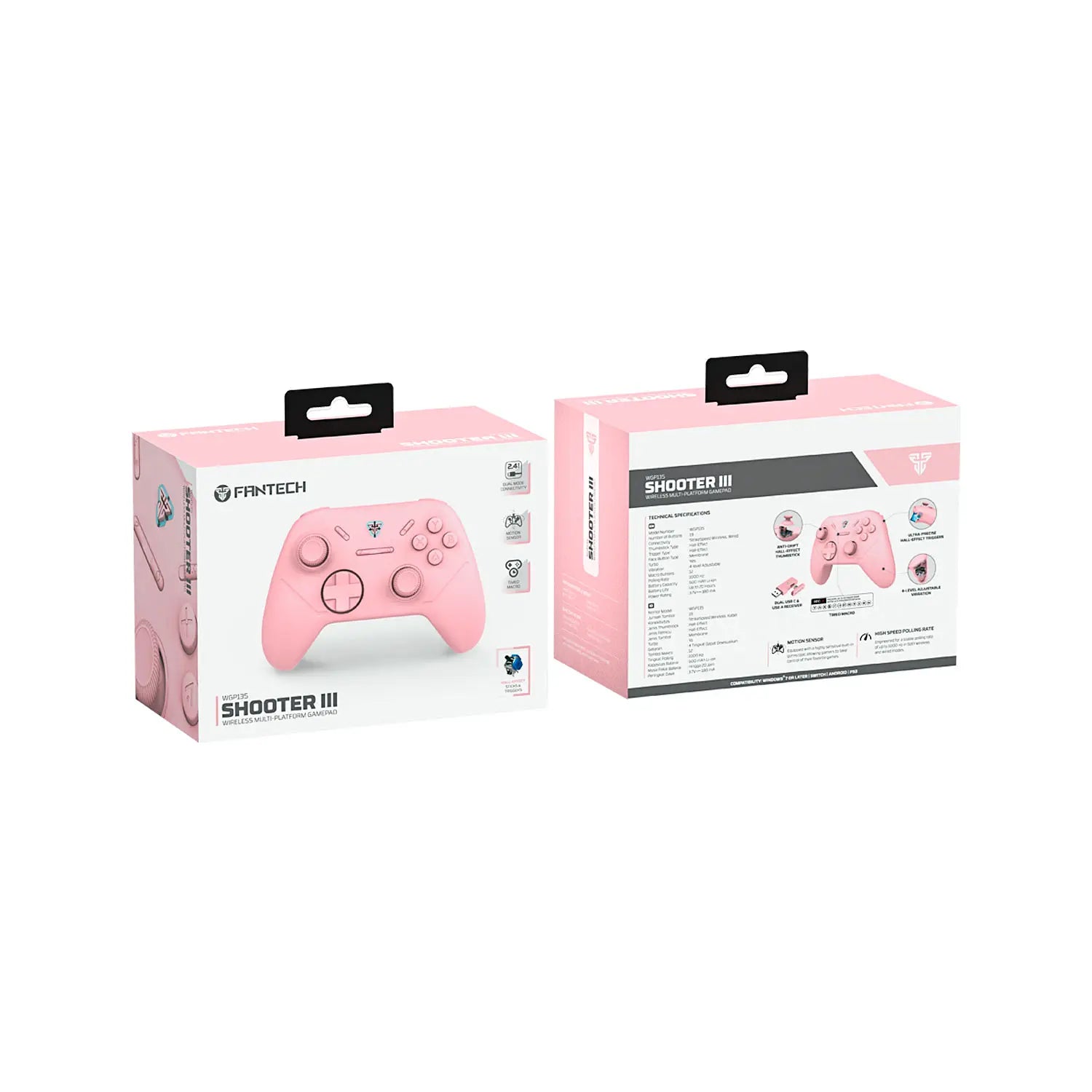 Control Joystick Inalambrico Fantech Shooter III Wgp13s Rosa – imagen 4