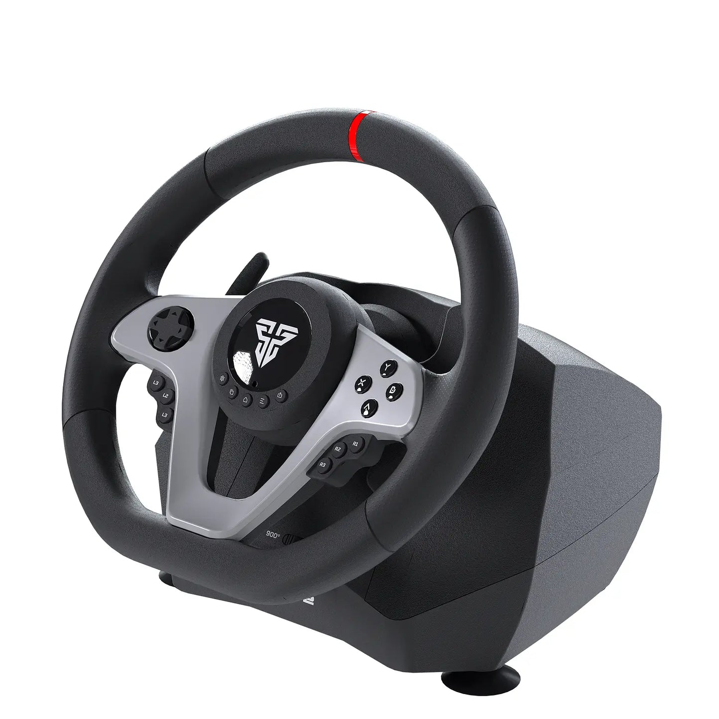 Kit Volante Con Pedales Fantech R1V2 Para Pc Ps4 Xbox Switch Negro
