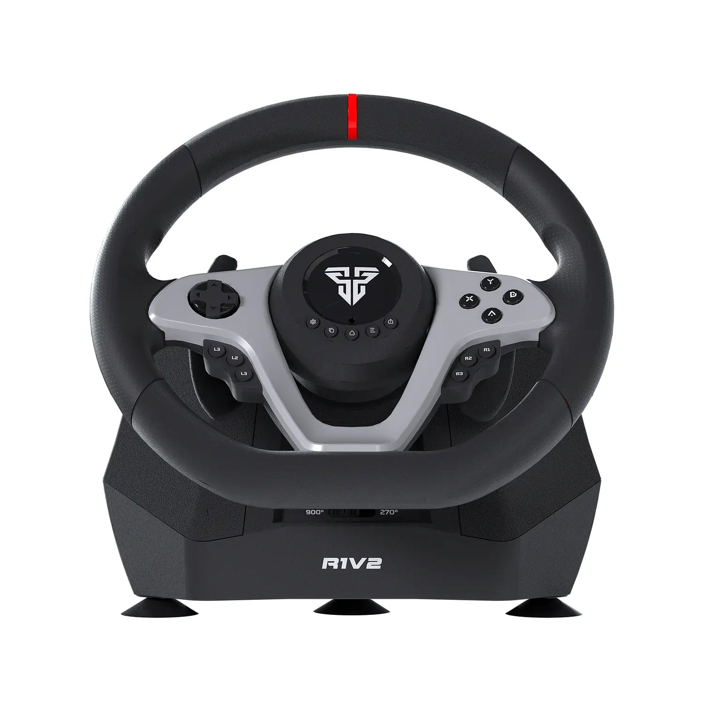 Kit Volante Con Pedales Fantech R1V2 Para Pc Ps4 Xbox Switch Negro – imagen 2