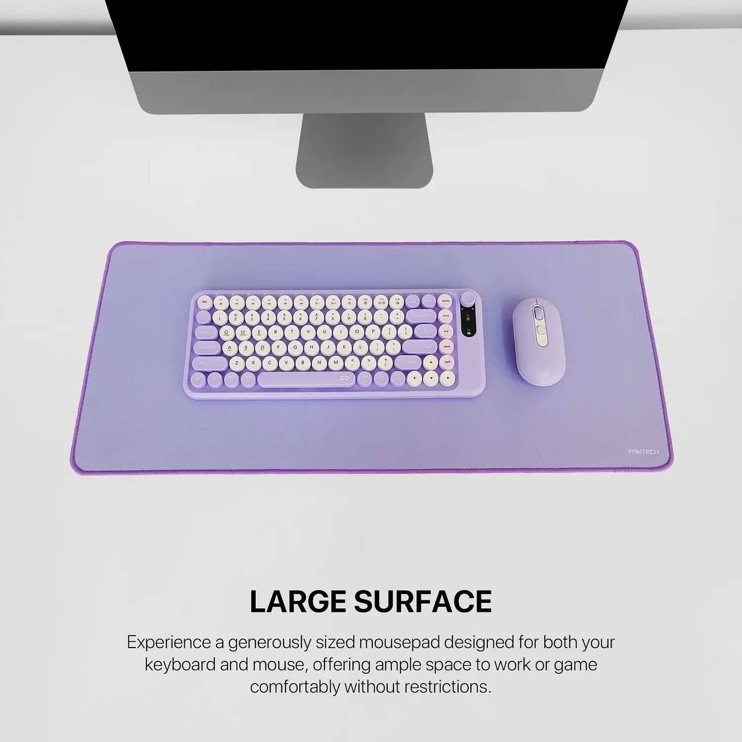 Mousepad Gamer Fantech Mp70 Rosado Xl 70x30cm Rosado – imagen 3