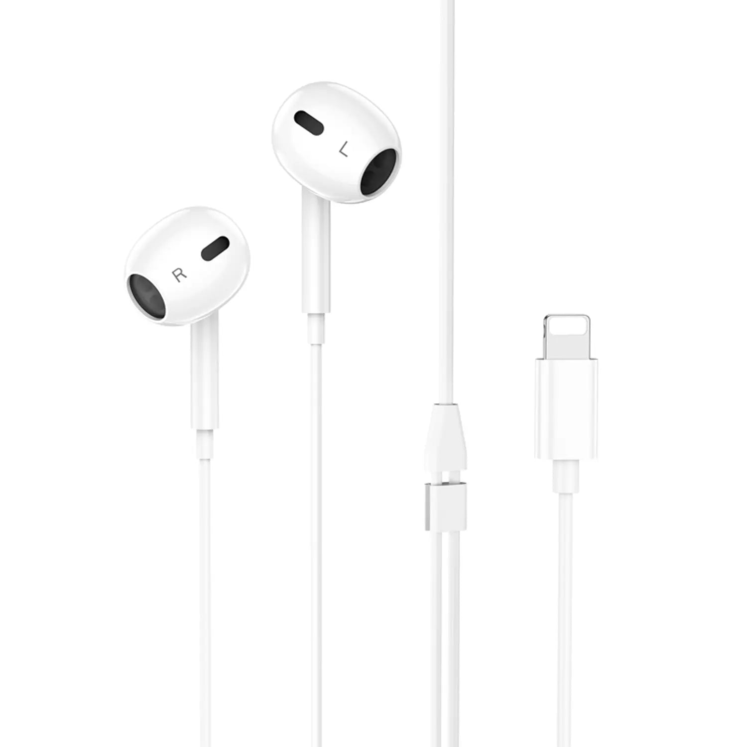 Audífonos In Ear Hoco M111 Max Primero Lightning Blanco