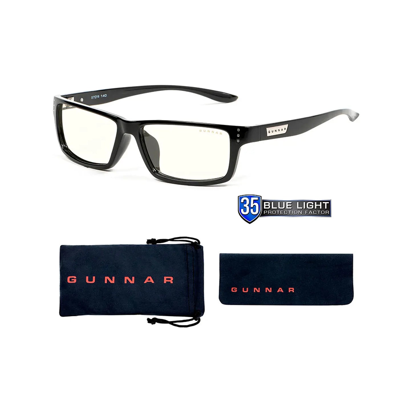 Lentes Gamer Gunnar Riot Onyx Clear – imagen 3