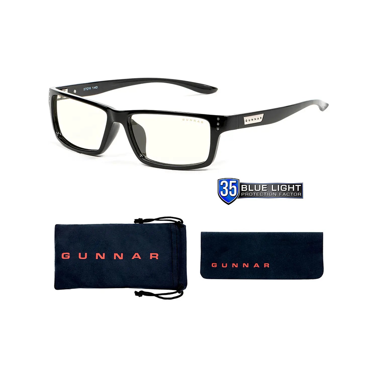 Lentes Gamer Gunnar Riot Onyx Clear – imagen 3