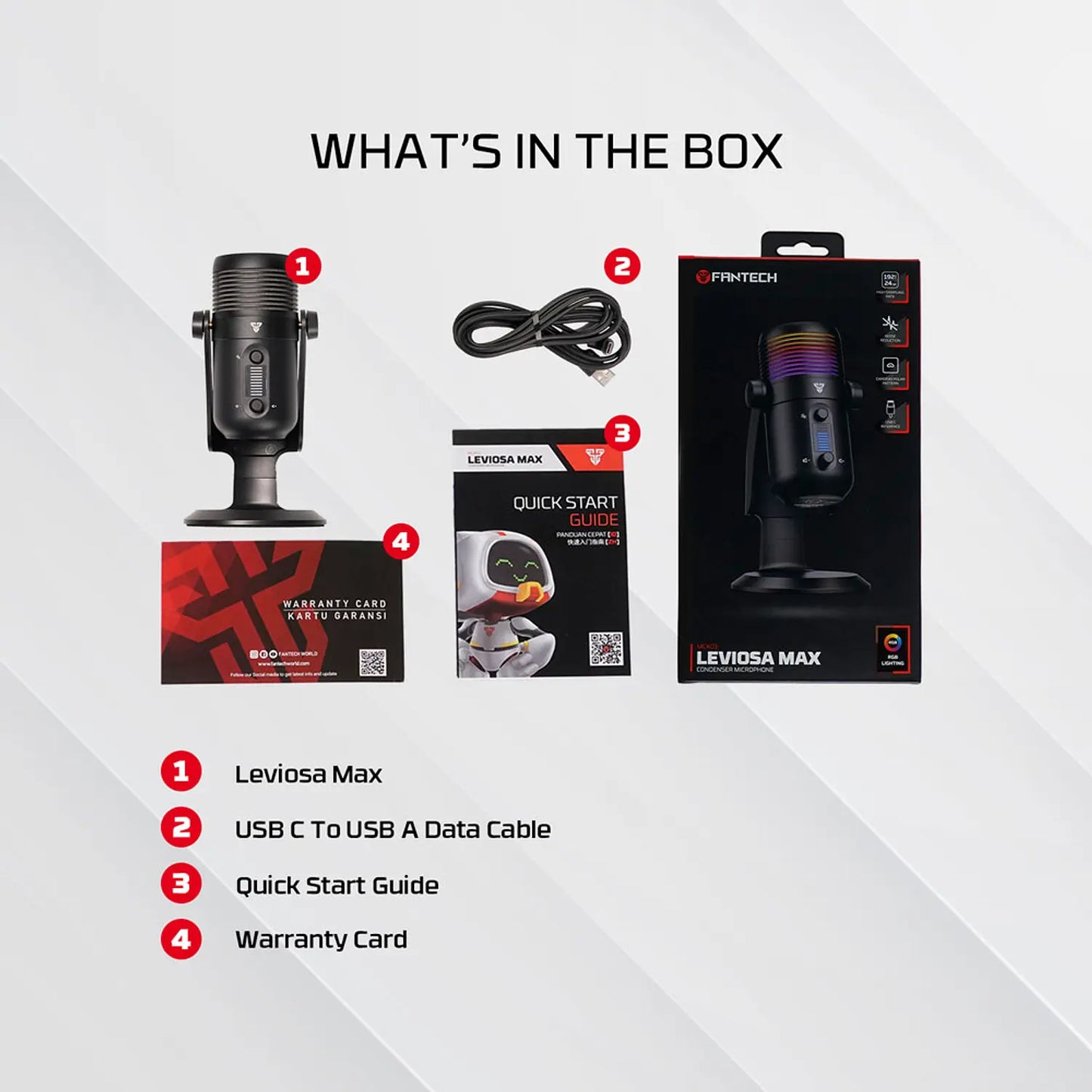 Micrófono Gamer Streaming Fantech Leviosa Max Mcx03 Negro – imagen 3