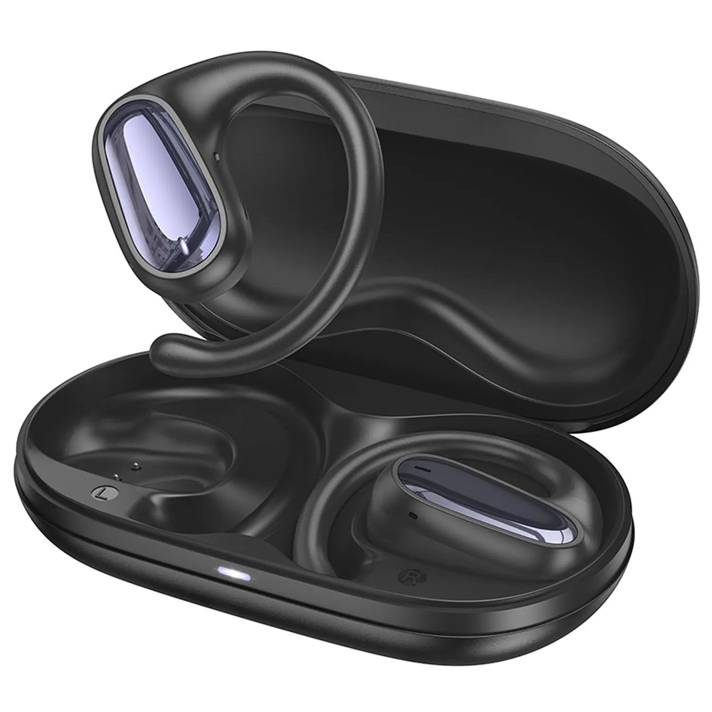 Audífonos Bluetooth In Ear Gancho Hoco Ea4 Cloud Negro