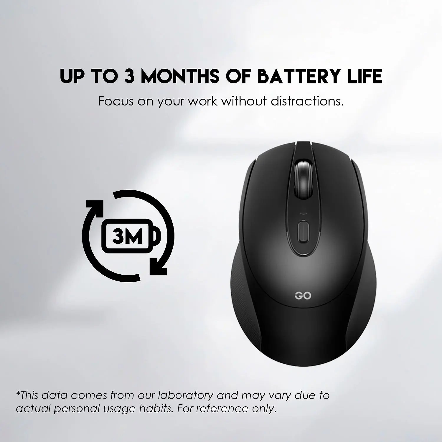 Mouse Inalámbrico Fantech Go W191 Negro – imagen 3