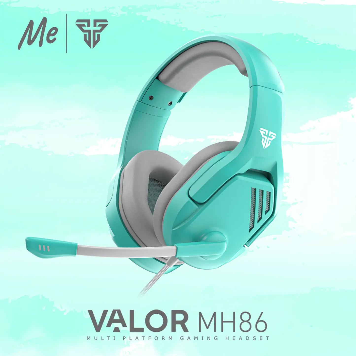 Audifono Gamer Fantech Valor MH86 Mint Multiplataforma Verde – imagen 4