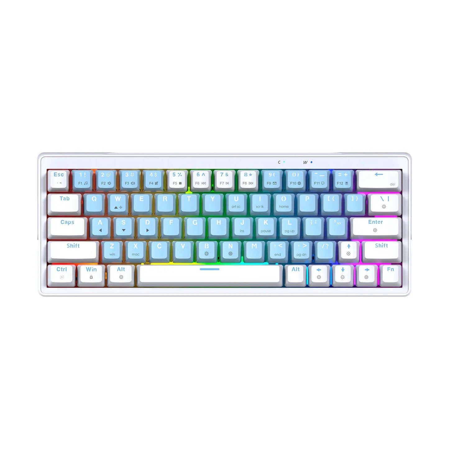 Teclado Gamer Mecanico Fantech Atom X63 Mk611 Ame Blue Switch Rosie