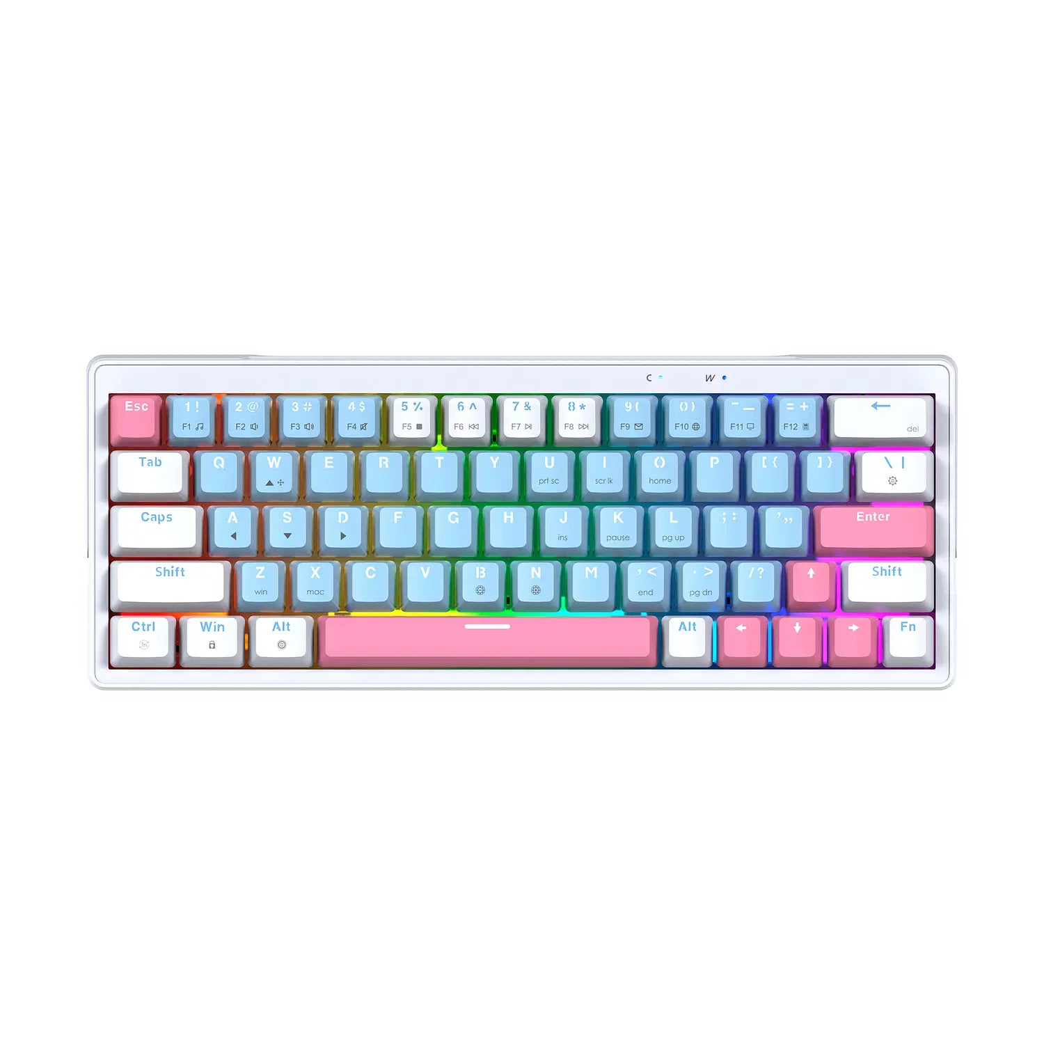 Teclado Gamer Mecanico Fantech Atom X63 Mk611 Ame Blue Switch Taro – imagen 2