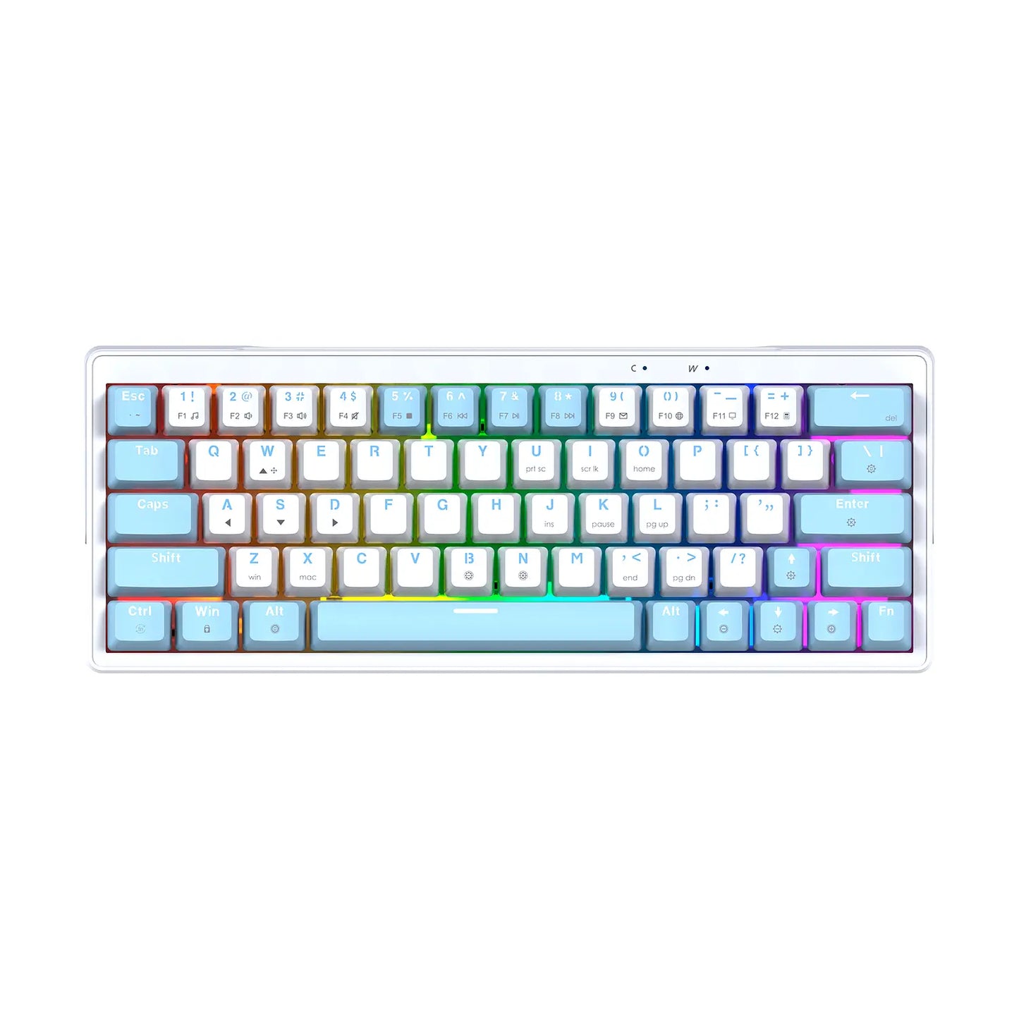 Teclado Gamer Mecanico Fantech Atom X63 Mk611 Ame White Switch Taro – imagen 2