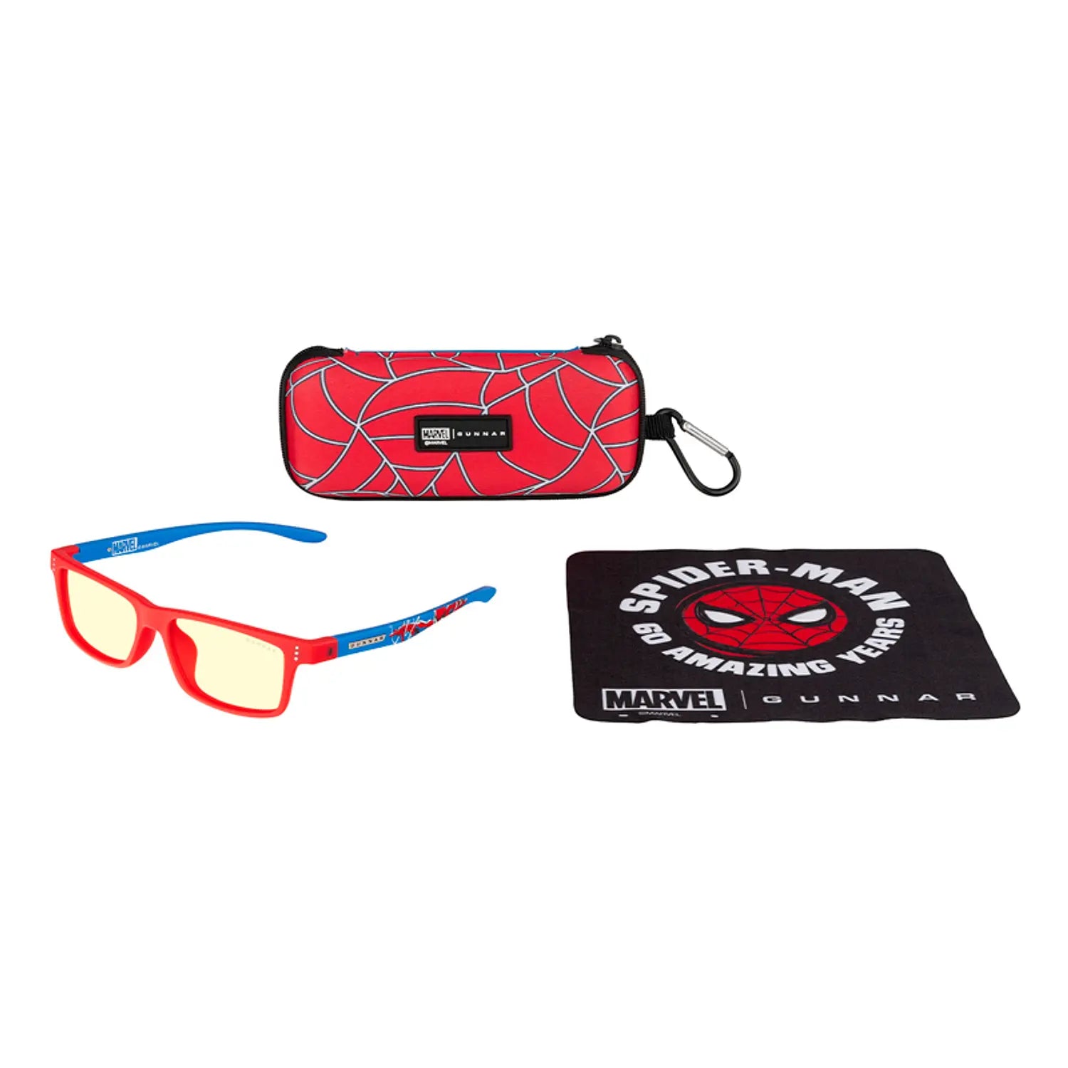 Lentes Gamer Gunnar Kids Cruz Marvel Spider Man Large Bundle Natural
