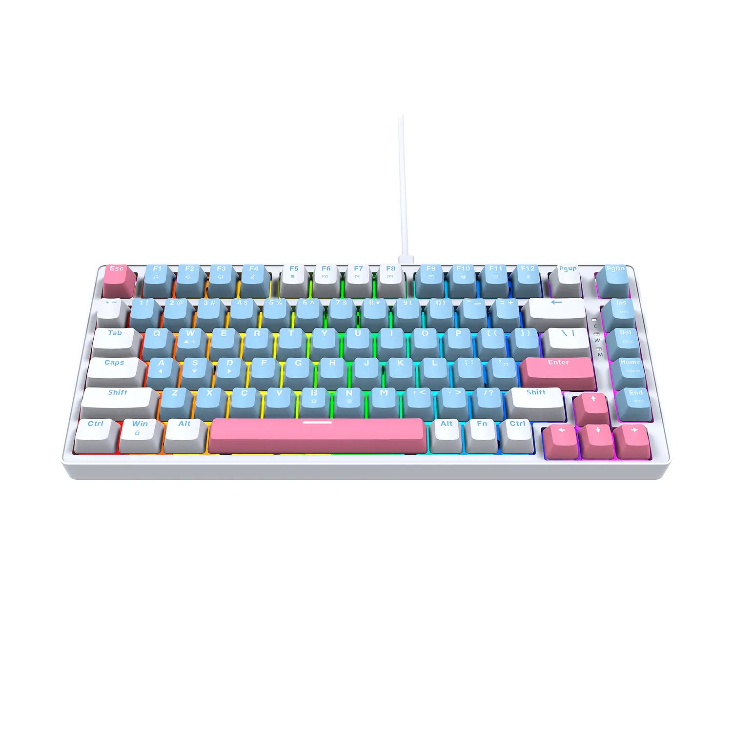 Teclado Gamer Mecanico Fantech Atom X83 Mk612 Ame Blue Switch Taro – imagen 5