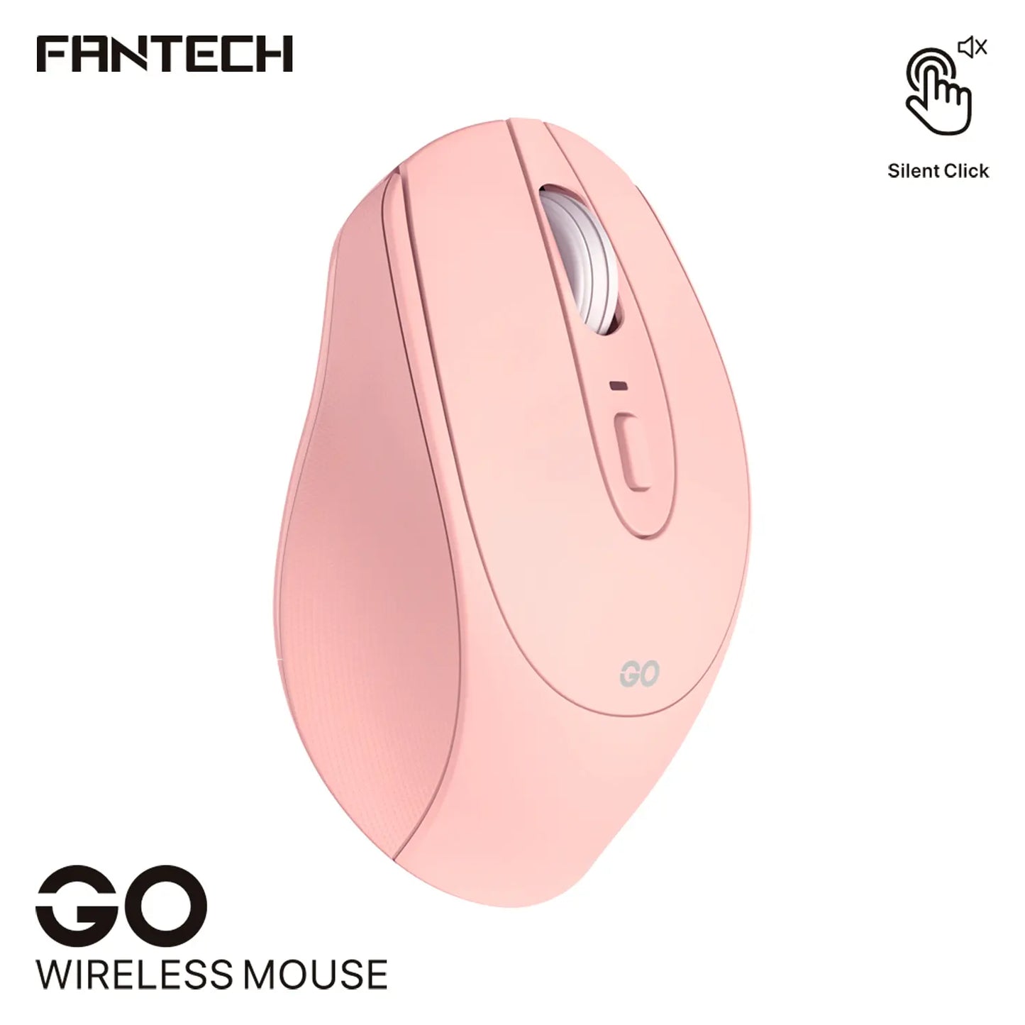Mouse Inalámbrico Fantech Go W191 Rosado – imagen 2
