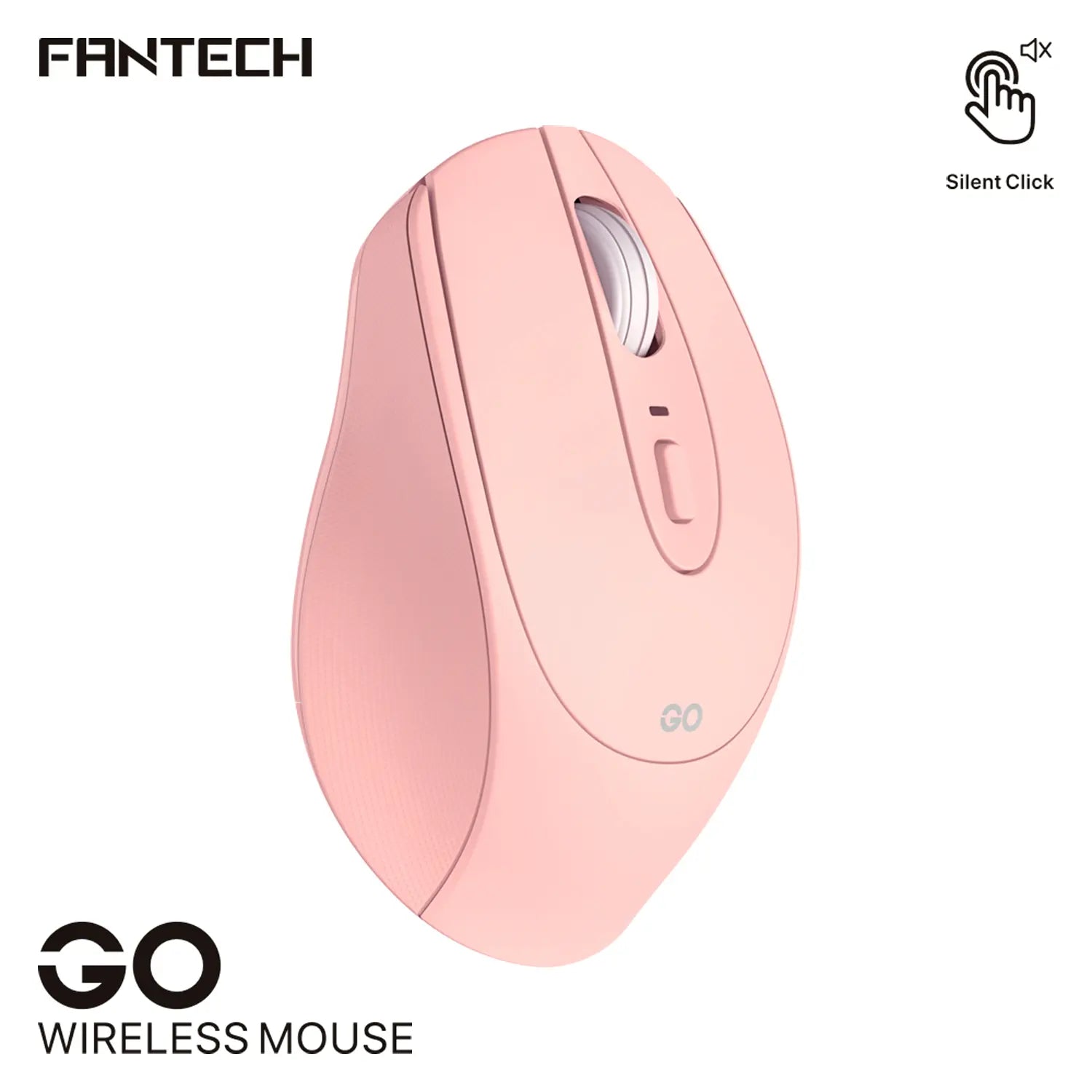 Mouse Inalámbrico Fantech Go W191 Rosado – imagen 2