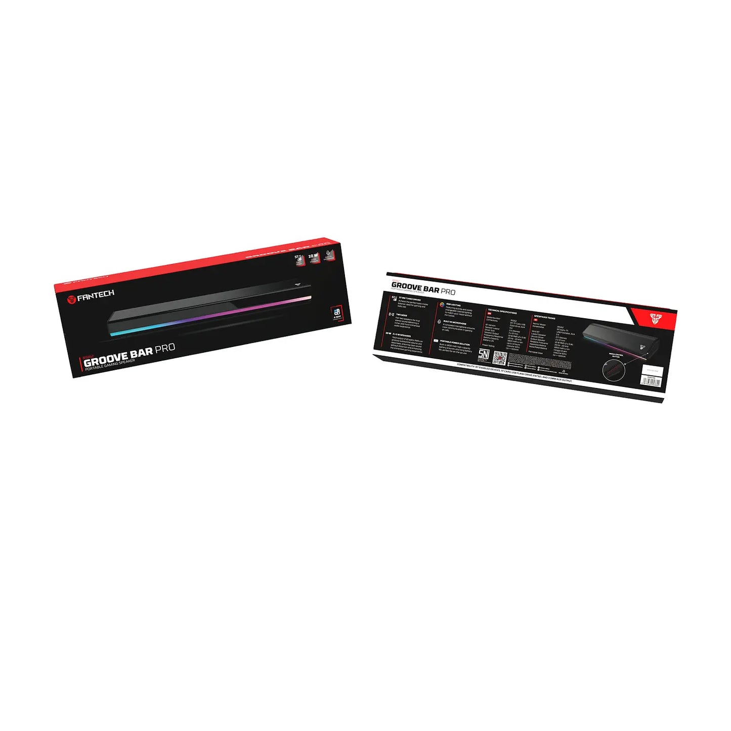 Parlante Soundbar Tws Fantech Groove Bar Pro Bs162 Rgb Negro – imagen 2