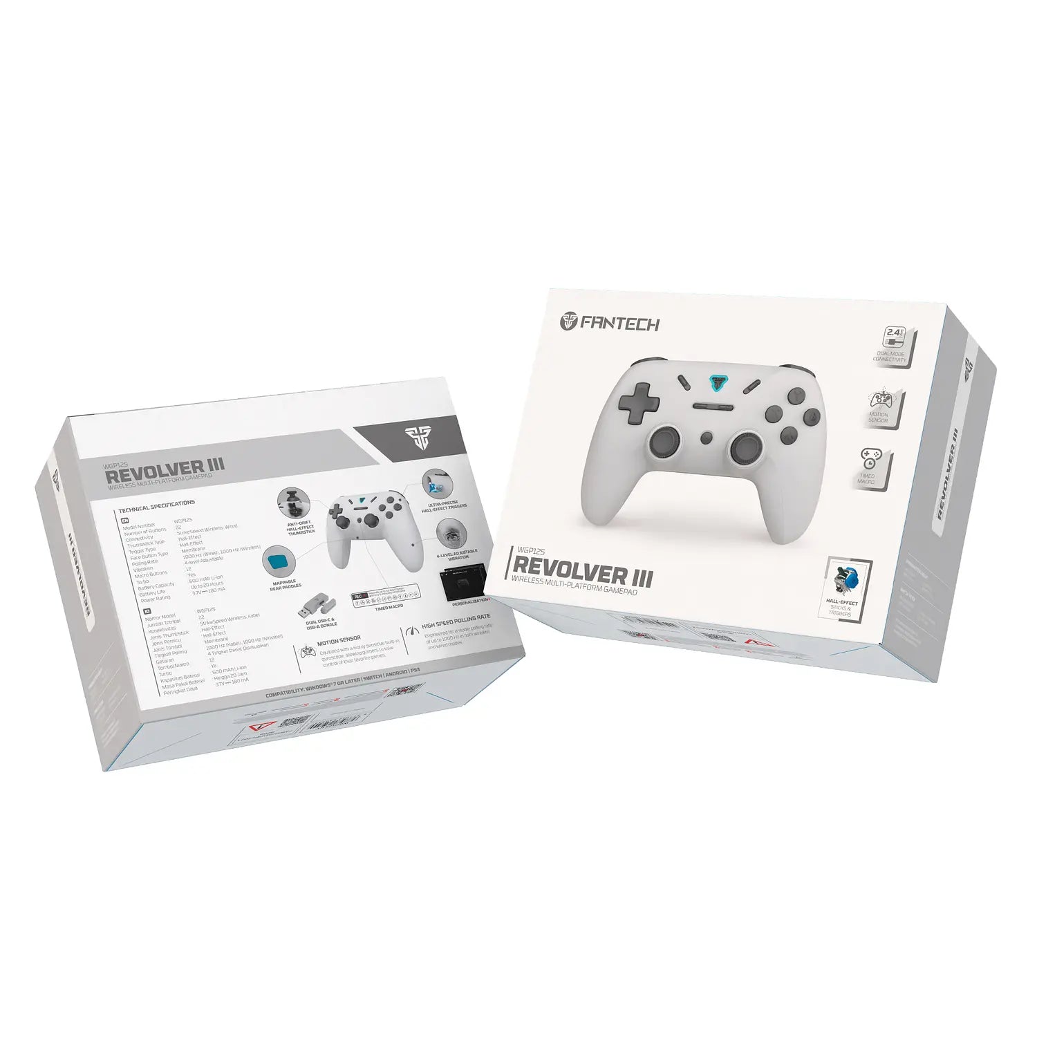 Control Joystick Inalambrico Fantech Revolver III Wgp12s Gris – imagen 4