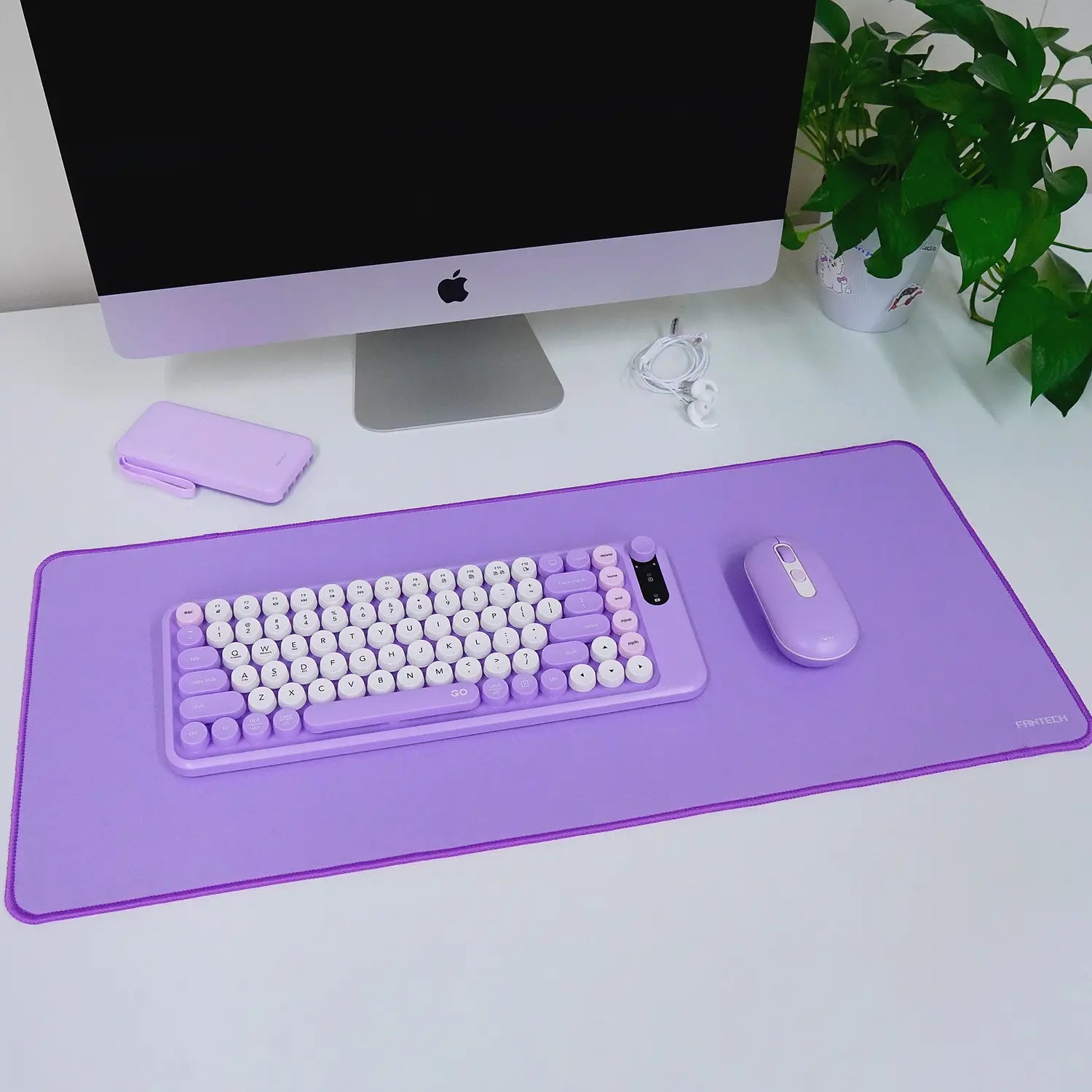 Mousepad Gamer Fantech Mp70 Rosado Xl 70x30cm Morado – imagen 2