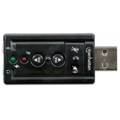 Adaptador De Sonido USB 7.1 Canales De Audio Manhattan – imagen 4
