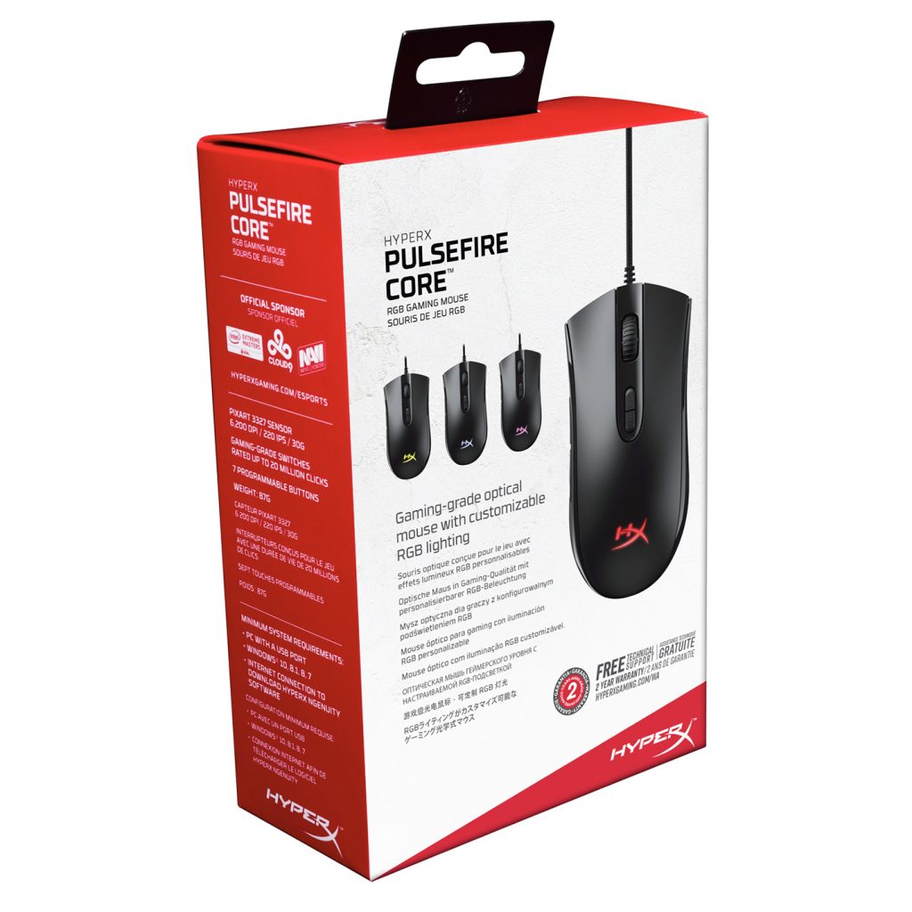 Mouse Gamer Hyperx Rgb Core Pulsefire – imagen 6