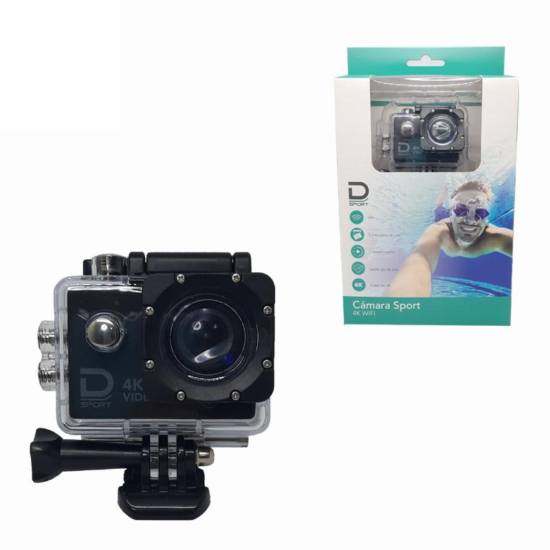 Camara Deportiva Video 4K Wifi Pantalla Datacom Negro – imagen 2