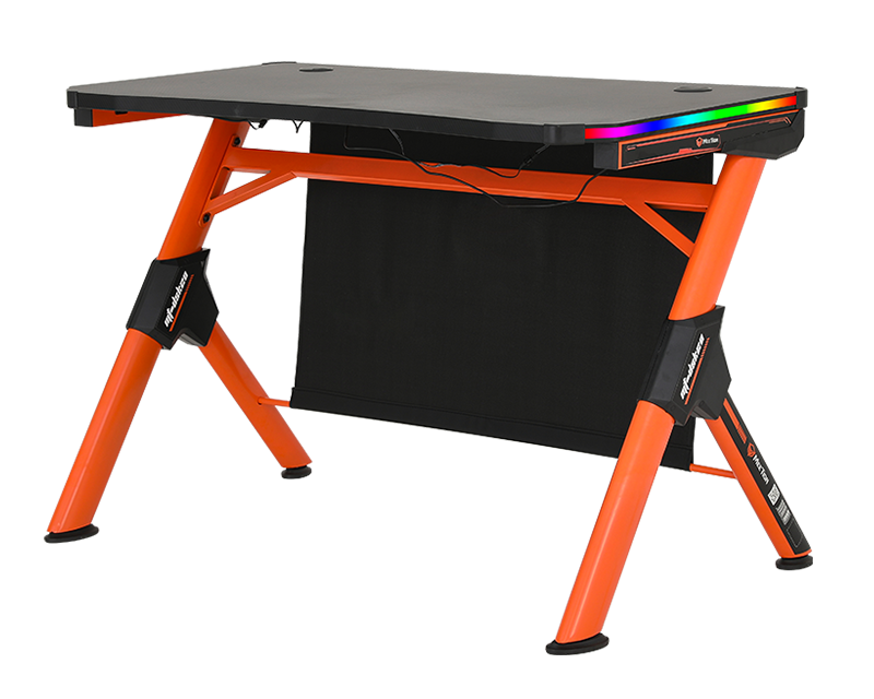 Escritorio Gamer Rgb Meetion MT-DSK20 Negro Naranja – imagen 2