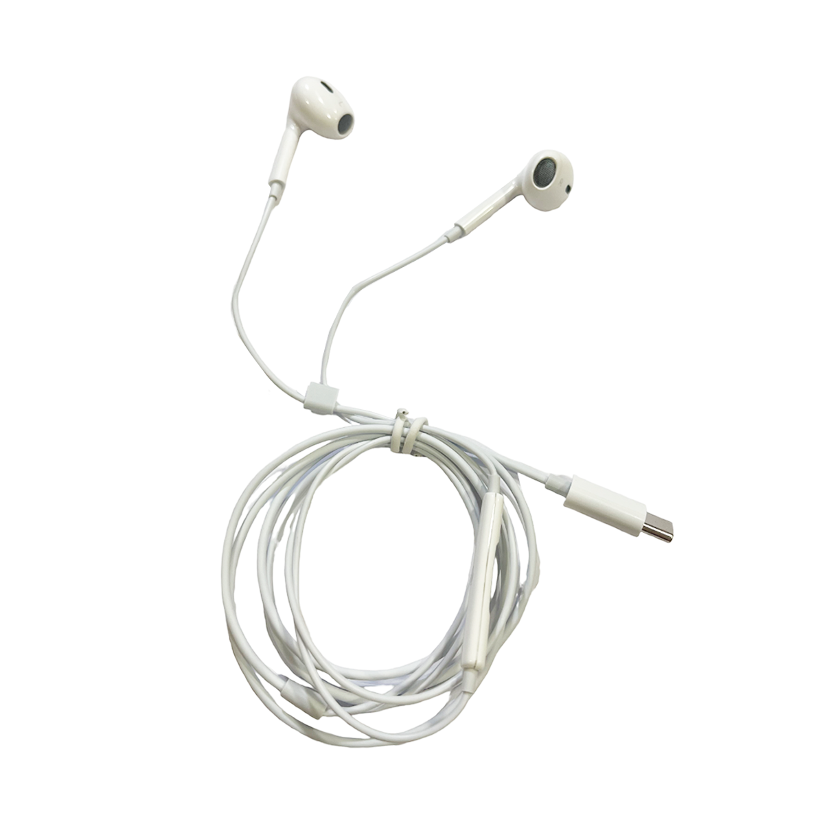 Audifonos In Ear Tecmaster Hi-fi Conector Tipo C Blanco