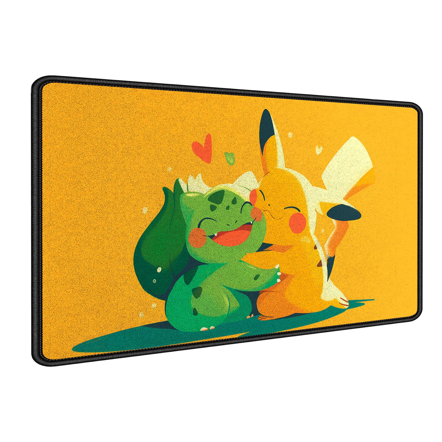 Mousepad Gamer Antideslizante 70x30 Diseño Bulbasaur y Pikachu