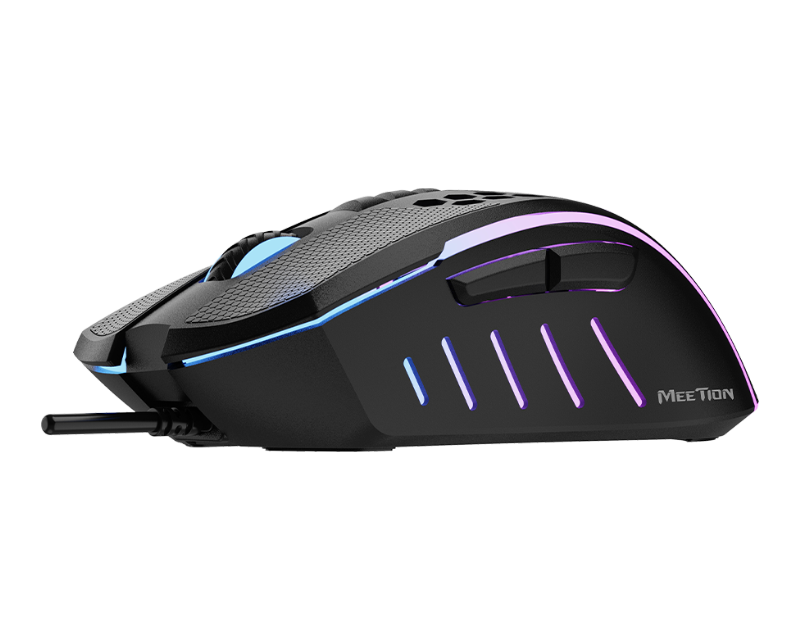 Mouse Gamer Meetion Gm015 Rgb Negro – imagen 2