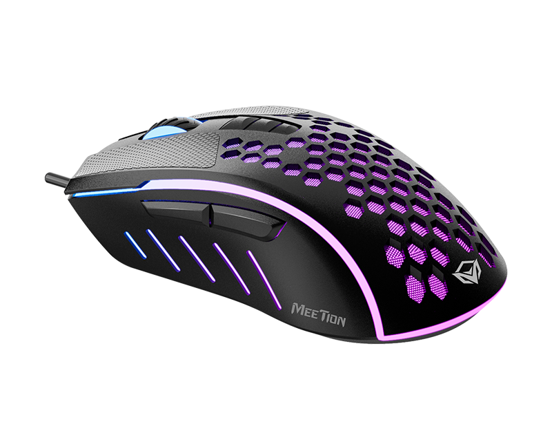 Mouse Gamer Meetion Gm015 Rgb Negro – imagen 3